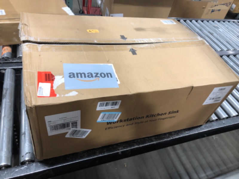 Photo 1 of SANYCASA 30 Inch Undermount Kitchen Sink Superior Drain Kitchen Sinks 11 Gauge (3mm) Stainless Steel Sink Single Bowl Integrated Ledge Multifunctional Workstation Sink Set - 30" x 19" x 10"