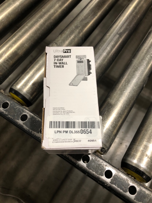 Photo 1 of UltraPro Daysmart 7-Day Digital In-Wall Timer, Presets/Countdown Timer, Programmable Settings, Override, Sunrise/Sunset, Light Timer for Indoor Lighting, Porch, Seasonal, LED, Timer Switch, 40954