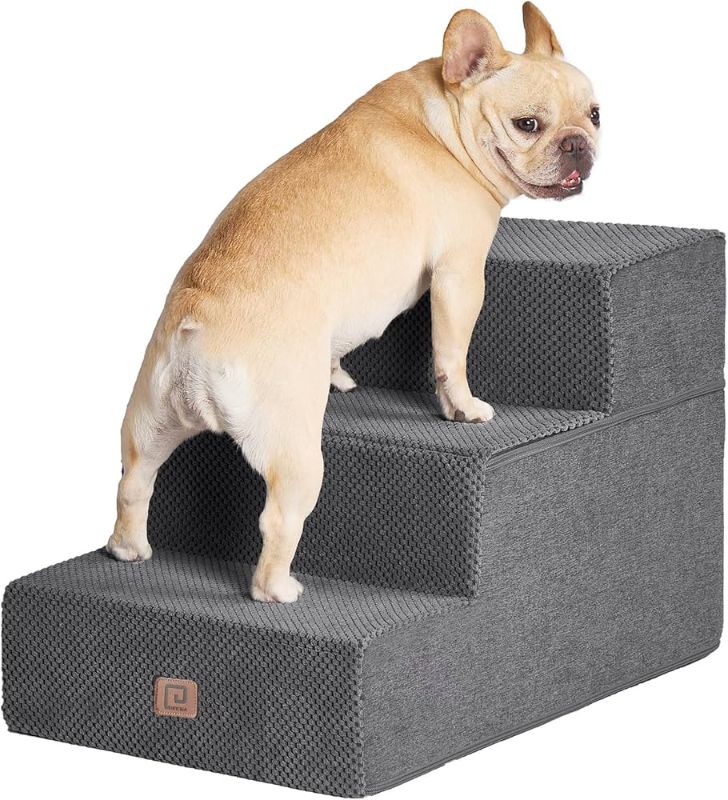 Photo 1 of EHEYCIGA Dog Stairs for Small Dogs 16.5”H, 3-Step