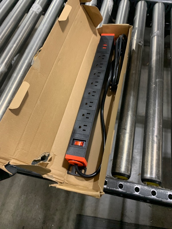 Photo 1 of Rack Mount Power Strips,Surge Protector Heavy Duty 360°Rotating Mountable Power Strip Fit for 19'' Network Server Rack