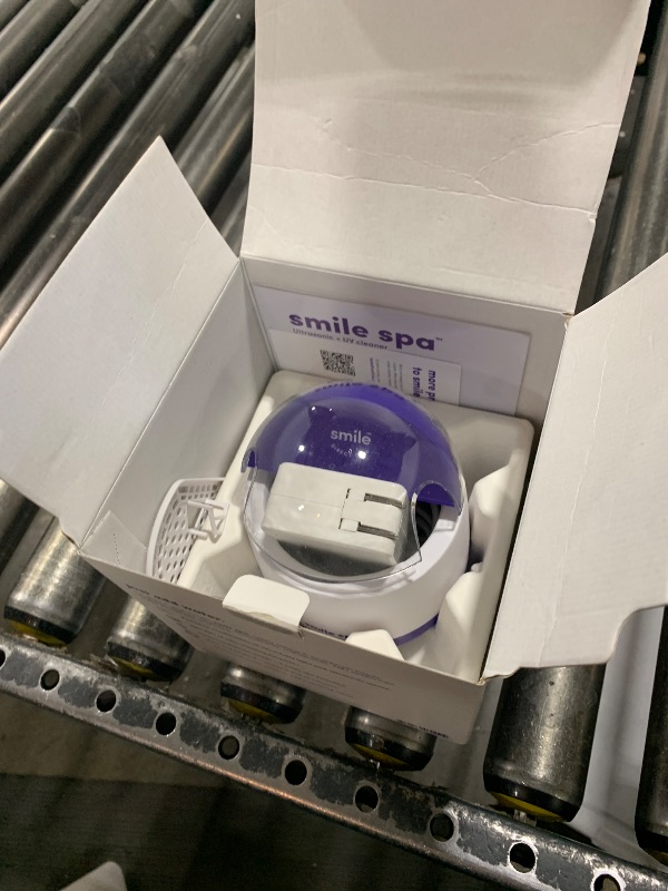 Photo 1 of SmileDirectClub Smile Spa Ultrasonic and UV Cleaning Machine for Alingers, Retainers, Toothbrush Heads, and More