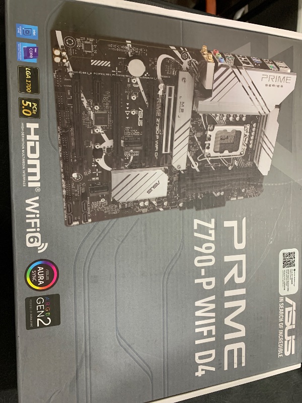 Photo 3 of ASUS Prime Z790-P WiFi D4 LGA 1700(Intel 14th,12th&13th Gen) ATX motherboard (PCIe 5.0,DDR4,14+1DrMOS,3x M.2,WiFi 6, Bluetooth v5.2,2.5Gb LAN, front panel USB 3.2 Gen 2 USB Type-C, Thunderbolt 4/USB4)