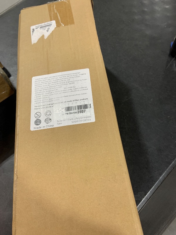 Photo 1 of Balloon Arch Kit and Balloon Pump, 10FT Width 9FT Height Adjustable Balloon Arch Stand with NEW DESIGNED 2 Balloon Stands Water Fillable Bases for Wedding Anniversary Birthday Party Baby Shower