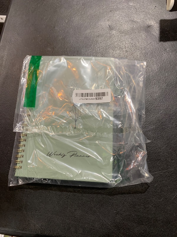 Photo 1 of Undated Weekly Planner, Weekly To Do List Notebook with Goal & Habit Tracker Organizer, A5 Weekly Planner Notebook with Spiral Binding, 6.1" x 8.2" - Green