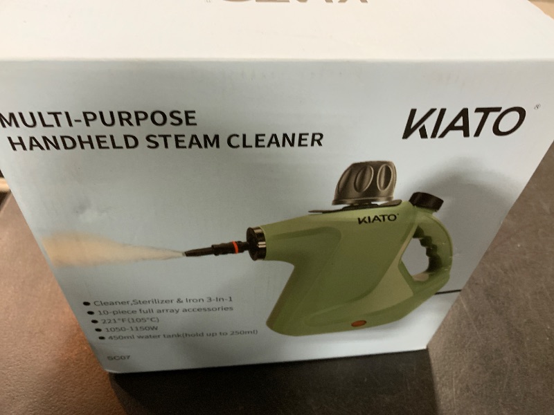 Photo 2 of Kiato Handheld Steam Cleaner, 10 in 1 Handheld Steamer for Cleaning, Upholstery Steam Cleaner for Surface Cleaning Home, Sofa, Car, Office