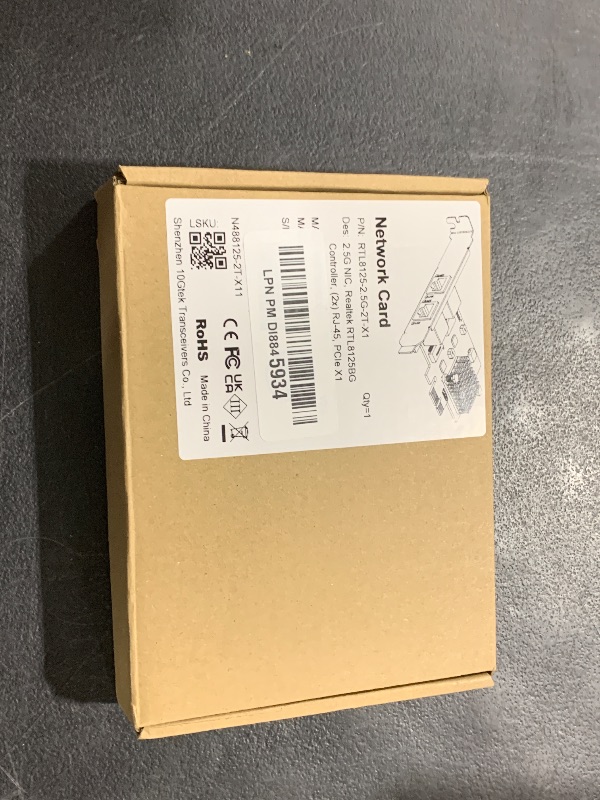 Photo 1 of 2.5Gbase-T PCIe NIC with Realtek RTL8125 Chip, 2.5Gb Network Card, 2500/1000/100 Mbps,Dual RJ45 Ports, PCIe X1, Ethernet Card for Windows/Windows Server/Linux