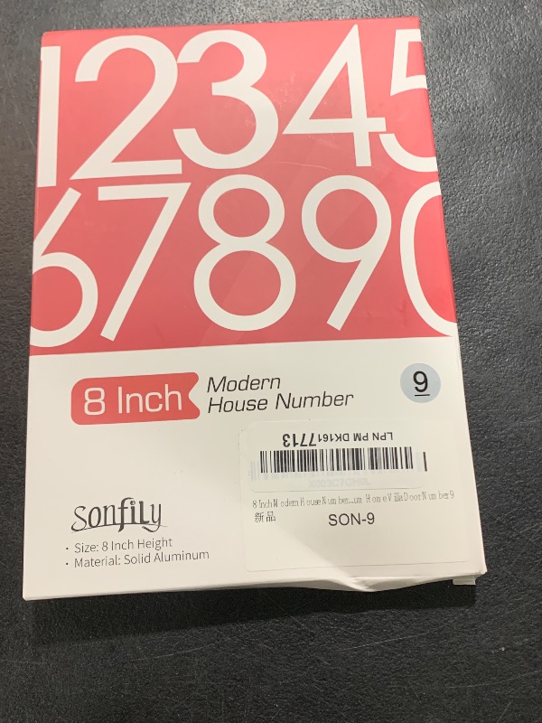 Photo 1 of 8 Inch Floating House Numbers, Address Numbers For Houses Large Black Exterior Street Metal Modern House Numbers for outside Floating Mount Or Flush Mount Aluminum Home Door