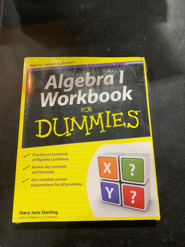 Photo 2 of Algebra I Workbook For Dummies