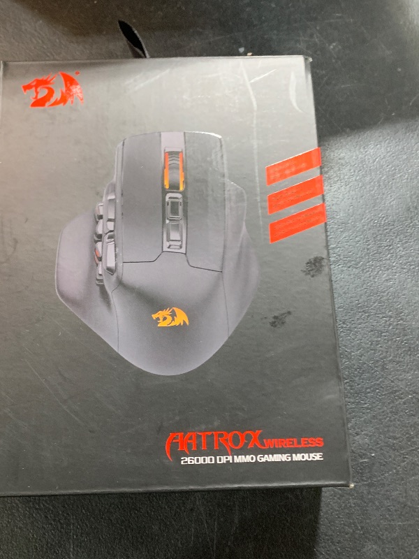 Photo 2 of Redragon M811 PRO Wireless MMO Gaming Mouse, 15 Programmable Buttons RGB Gamer Mouse w/Ergonomic Natural Grip Build, 10 Side Macro Keys, Software Supports DIY Keybinds & Backlit