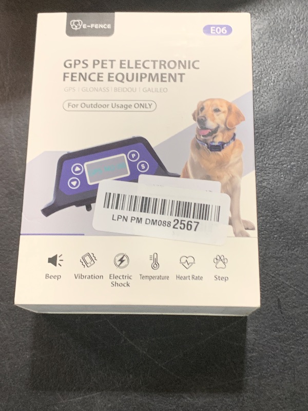 Photo 2 of E-FENCE GPS Wireless Dog Fence,Dog Collar Electric Fence,Electric Wireless Pet Fence for All Breeds Dogs,Pet Containment System,Waterproof,Adjustable Warning Strength