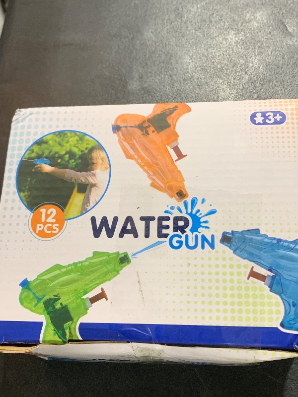 Photo 2 of 12 Packs Water Gun for Kids Squirt Toys Outdoor Beach Swimming Pool Game Summer Party Favor