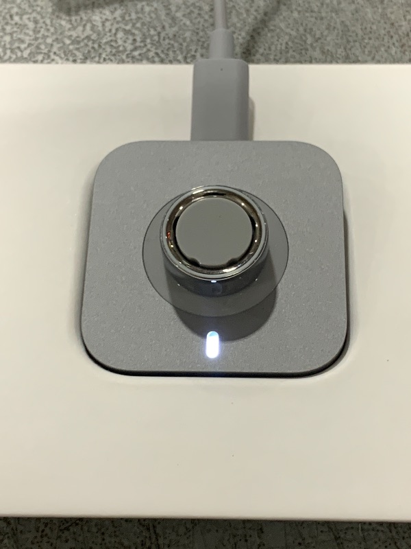 Photo 2 of Oura Ring 4 - Silver - Size 4 - Smart Ring - Size First with Oura Ring 4 Sizing Kit - Sleep Tracking Wearable - Heart Rate - Fitness Tracker - Up to 8 Days of Battery Life