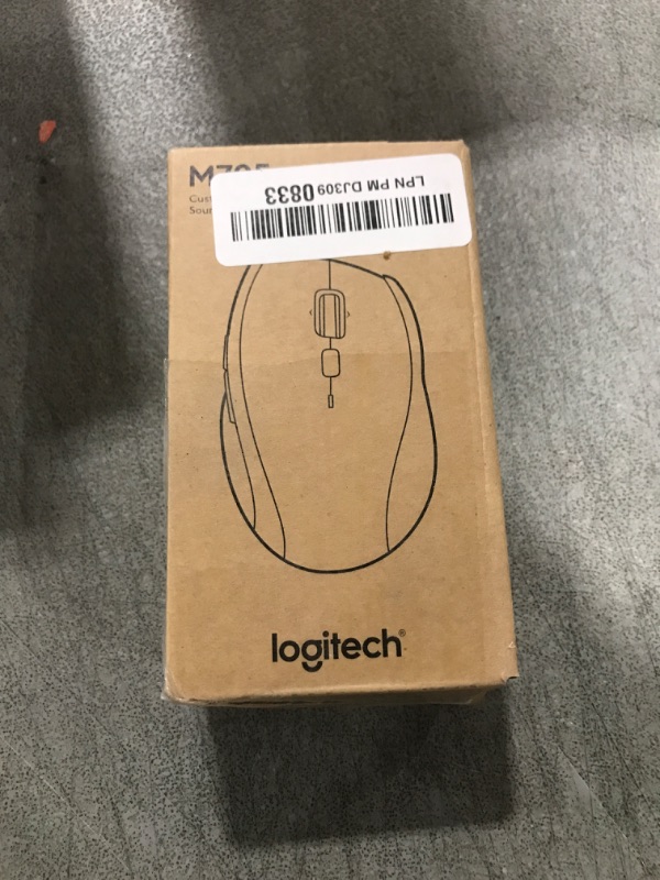 Photo 1 of Logitech M705 Marathon Wireless Mouse, 2.4 GHz USB Unifying Receiver, 1000 DPI, 5-Programmable Buttons, 3-Year Battery, Compatible with PC, Mac, Laptop, Chromebook - Black