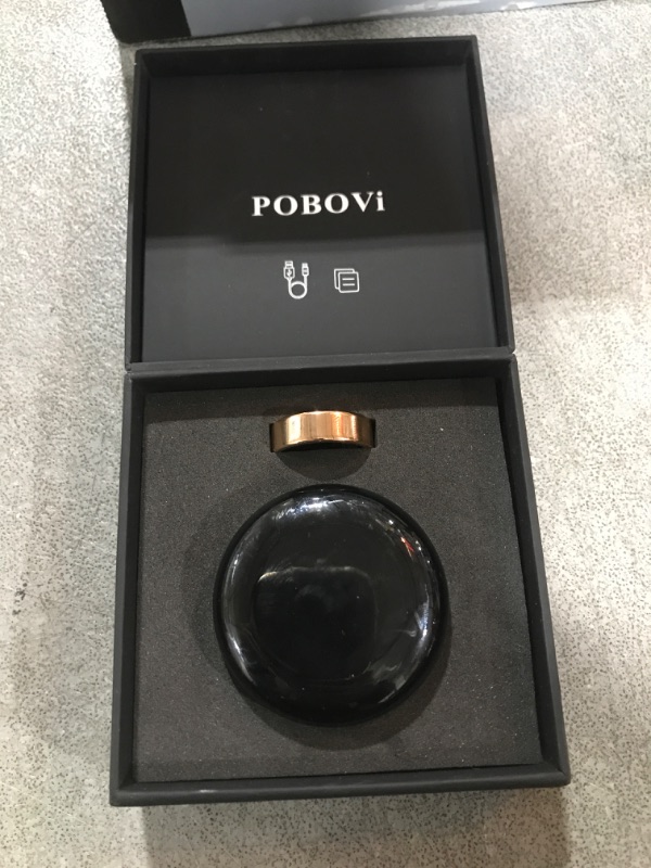 Photo 3 of POBOVi Smart Ring - Health & Sleep Tracker, Continuous SpO2 & Heart Rate Monitor, Stress Management, NFC Wireless Charging, 6-Day Battery, Water-Resistan? iOS & Android Compatible (Rose Gold, 11)