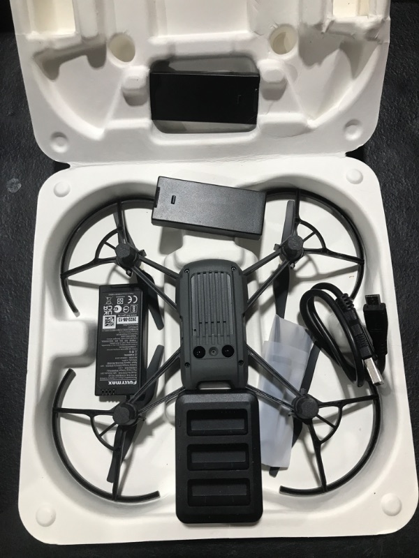 Photo 4 of Ryze Tech Tello Boost Combo - Mini Drone with 5MP Camera, RC Quadcopter with 720p HD Video, 13min Flight Time, Powered by DJI, White UNTESTED