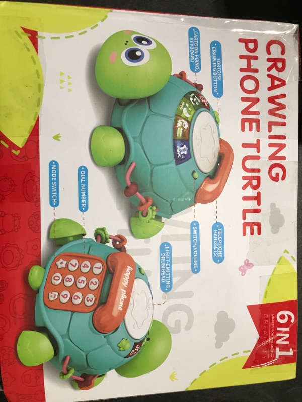 Photo 2 of Baby Toys 6 to 12 Months Crawling Turtle Musical Infant Toys for 12 Months Old Light Up Tummy Time Toys Early Eduactional Learning Montessori Toys for 8 9 10 Month Baby Boy Girl Toddler