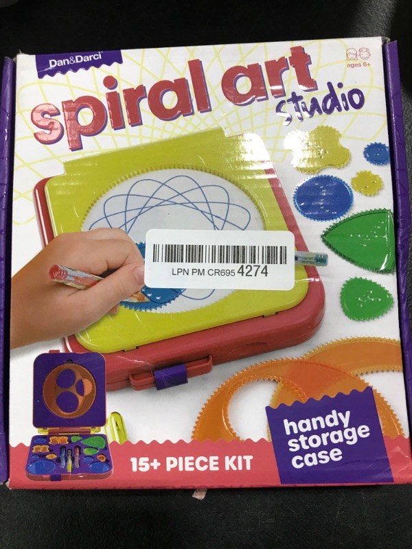 Photo 2 of Dan&Darci Spiral Art Kit for Kids - Craft Set for Girls & Boys Ages 6-12 - Gifts for 6, 7, 8. 9, 10 Year Old Girl, Boy - Toys and Crafts Kits Gift - Arts Birthday Retro Vintage Ideas Drawing