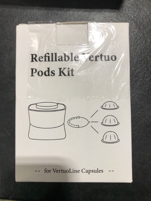 Photo 2 of NESSUS Refill Kit for Reusable Nespresso Vertuo Pods, Lid Quick Opener for Original Seal, 50PCS Aluminum Foil Lids, Tamp & Press Refillable Vertuo Capsules Holder and Brush