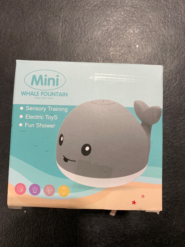 Photo 2 of Toddla Whale Bath Toy Sprinkler - Light Up Bath Toys for Kids Ages 1-3 | Infant Baby Toys 6-12-18 Months | Toddler Bathtub Pool Water Table Toys | Valentines Day Gifts 1st Birthday Girls Boys Gifts