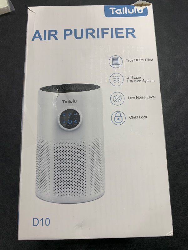 Photo 2 of Air Purifiers for Home Pets Large Room Up to 1360 Ft², Tailulu D10 HEPA Air Purifiers for Bedroom with 15dB Sleep Mode, Air Filter for Pet Dander Smoke Odor Dust Pollen with Timer Fragrance Sponge