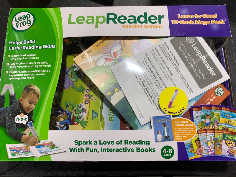 Photo 2 of LeapFrog LeapReader System Learn-to-Read 10 Book Mega Pack, Pink