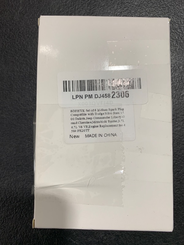 Photo 2 of BDFHYK Set of 6 Iridium Spark Plug Compatible with Dodge Nitro Ram 1500 Dakota,Jeep Commander Liberty Grand Cherokee,Mitsubishi Raider,3.7L 4.7L V6 V8,Engine Replacement for 4504 PK20TT