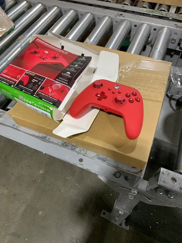 Photo 1 of PowerA Advantage Wired Controller for Xbox Series X|S - Red, Xbox Controller with Detachable 10ft USB-C Cable, Mappable Buttons, Trigger Locks and Rumble Motors, Officially Licensed for Xbox