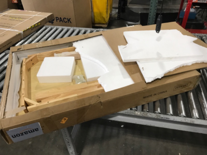 Photo 1 of FINEART Wood Dining Table,Oak Rectangular Dining Table, mid Century Style, 31.49" D x 47.2" W x 29.13" H