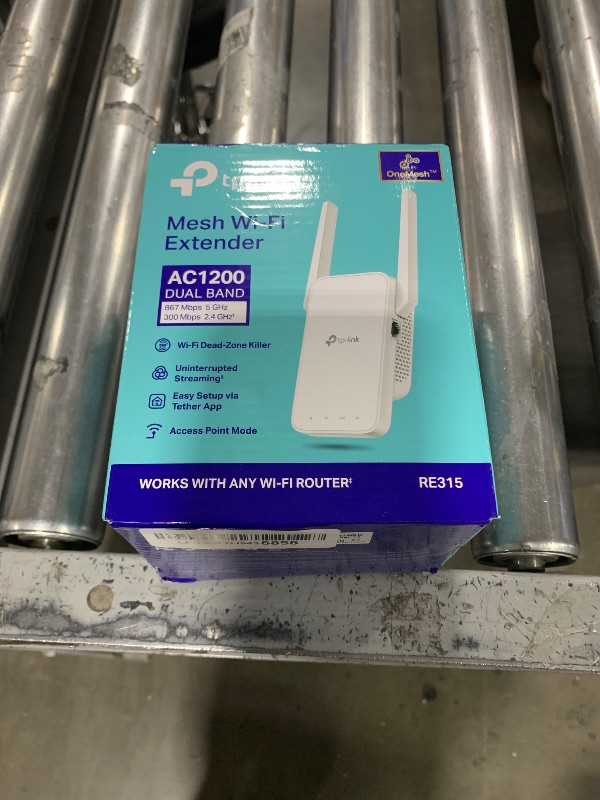 Photo 2 of TP-Link AC1200 WiFi Extender, 2024 Wirecutter Best WiFi Extender, 1.2Gbps home signal booster, Dual Band 5GHz/2.4GHz, Covers Up to 1500 Sq.ft and 30 Devices ,support Onemesh, One Ethernet Port (RE315)