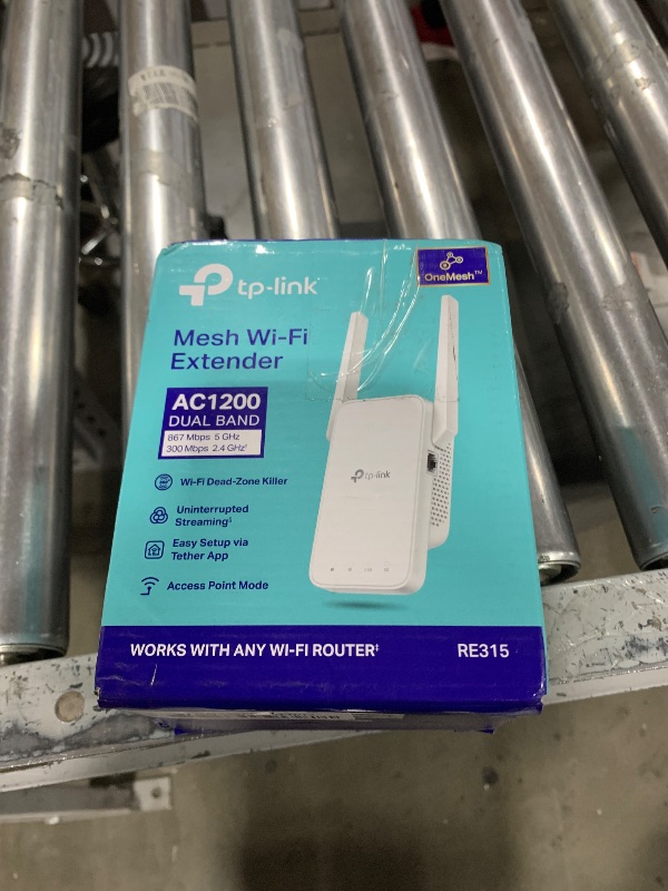 Photo 2 of TP-Link AC1200 WiFi Extender, 2024 Wirecutter Best WiFi Extender, 1.2Gbps home signal booster, Dual Band 5GHz/2.4GHz, Covers Up to 1500 Sq.ft and 30 Devices ,support Onemesh, One Ethernet Port (RE315)