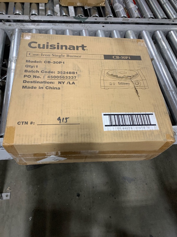 Photo 2 of Cuisinart CB-30P1 Cast-Iron Single Burner, Stainless Steel
