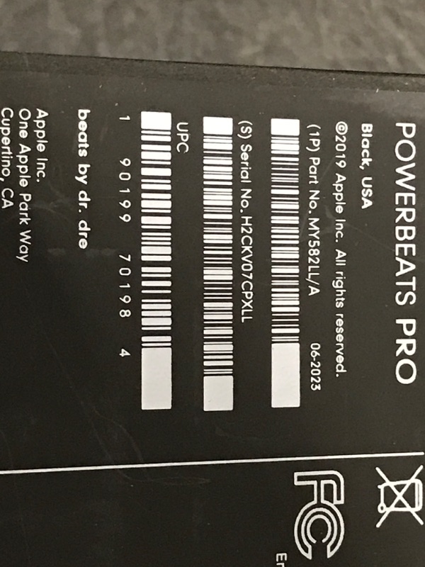 Photo 4 of Beats Powerbeats Pro Wireless Earbuds - Apple H1 Headphone Chip, Class 1 Bluetooth Headphones, 9 Hours of Listening Time, Sweat Resistant, Built-in Microphone - Black