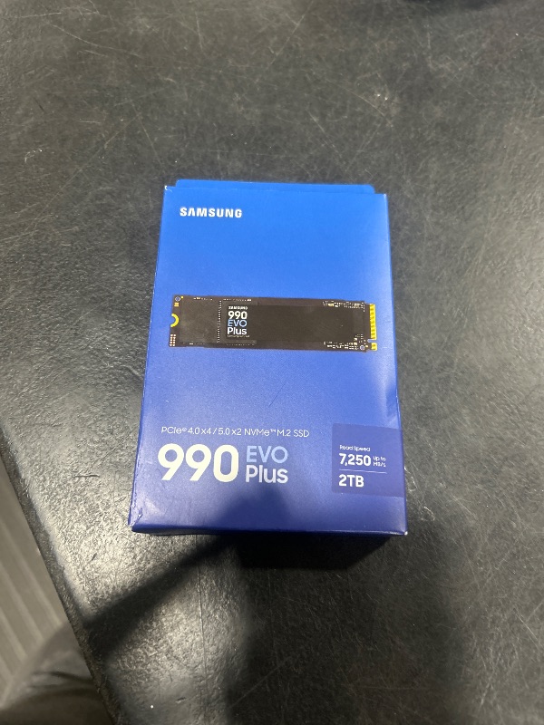 Photo 1 of SAMSUNG 990 EVO Plus SSD 2TB, PCIe Gen 4x4, Gen 5x2 M.2 2280, Speeds Up-to 7,250 MB/s, Upgrade Storage for PC/Laptops, HMB Technology and Intelligent Turbowrite 2.0, (MZ-V9S2T0B/AM)