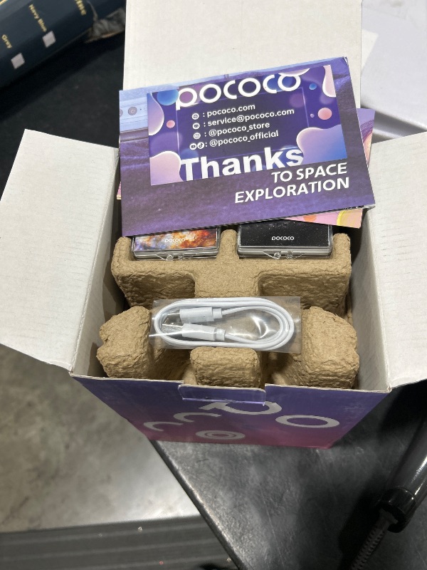 Photo 1 of POCOCO Galaxy Star Projector for Bedroom with Replaceable Optical Film Discs, Home Planetarium Night Light Projector with High-Definition Soft Light for Relax, Study, and Meditate, Stress Relief Gifts