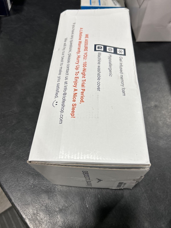 Photo 1 of LOFE Contour Pillow - Adjustable Memory Foam Pillows 8 Heights, Medium Firm Supportive Cervical Pillow, CertiPUR-US Side Sleeper Pillow, A Removable Cover