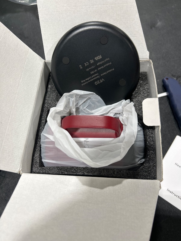 Photo 1 of VFZO Smart Mug,Self Heating,Temperature-Controlled, Self-Heating Coffee Mug.LED Real-time Temperature Display. 180 Minutes Maximum Battery Life.Smart Coffee Cup Tea-for-One Sets(16oz, Burgundy)