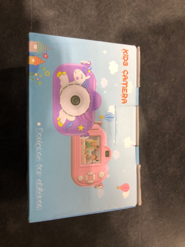 Photo 1 of ZUODUN Kids Camera Toys for Girls Age 3-8, Kids Digital Camera Toddler Camera for 3 4 5 6 7 8 Years Old Birthday Gifts, 1080P Video Camera with Cute Protective Cover & 32GB SD Card