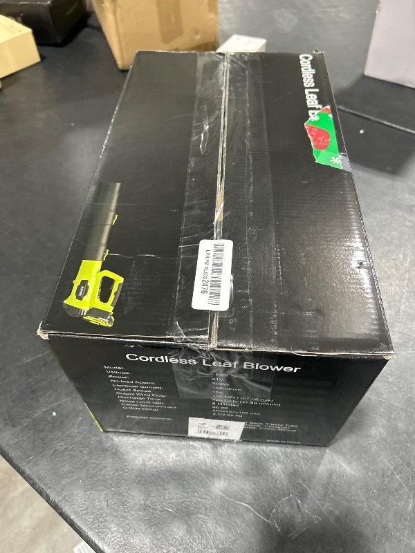 Photo 1 of LEAPUL Leaf Blower, 21V Electric Cordless Leaf Blower, 2 X 2.0Ah Batteries and Charger Included, Lightweight Leaf Blower for Patio Cleaning, Lawn Care, Blowing Leaves and Dust, etc.