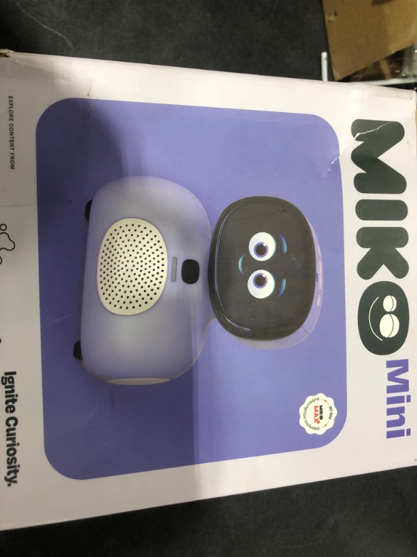 Photo 1 of Miko Mini - Interactive Robot for Kids - For STEAM Learning - With Conversational AI - Tech Gift for Kids - Coding, Dancing Robot with Learning Games - For Boys & Girls Ages 4-10 - Purple