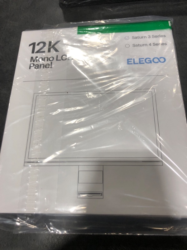 Photo 2 of ELEGOO 10-Inch 12K Monochrome LCD with 11520x5120 Resolution and 9H Tempered Glass Protection, Compatible with ELEGOO Saturn 3/Saturn 3 Ultra Resin 3D Printer