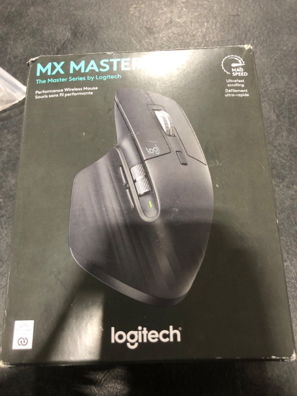 Photo 2 of Logitech MX Master 3S - Wireless Performance Mouse with Ultra-fast Scrolling, Ergo, 8K DPI, Track on Glass, Quiet Clicks, USB-C, Bluetooth, Windows, Linux, Chrome - Graphite