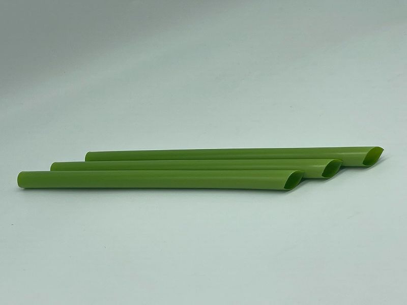 Photo 1 of Compostable/Biodegradable Made in USA Case of 900 Pcs Boba - Unwrapped 8"x0.47" (Green)
