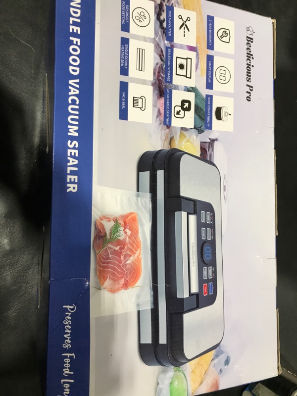 Photo 2 of 95Kpa Powerful Precision Pro Vacuum Sealer, with 10-in-1 Functions, Easy-Lock Handle, Double Heat Seal & Double Pump, Vacuum Sealer Machine for Food with Bags Storage, Built-in Cutter,Stainless Steel