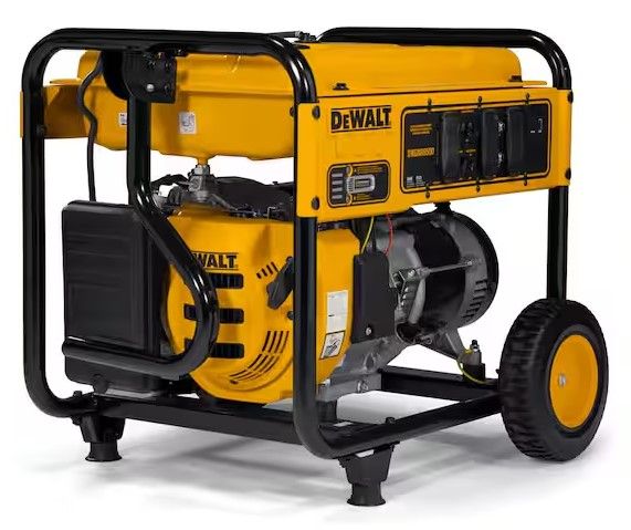 Photo 1 of 6500-Watt Manual Start Gas-Powered Portable Generator with Idle Control, Covered Outlets and CO Protect
