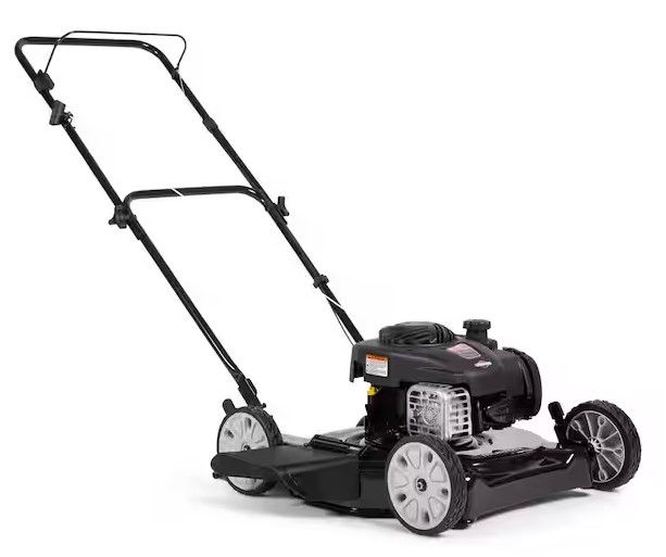 Photo 1 of 20 in. 125 cc Briggs & Stratton Walk Behind Gas Push Lawn Mower with 4 Wheel Height Adjustment and Prime 'N Pull Start
