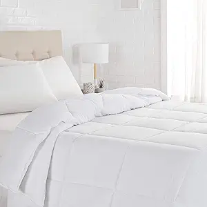Photo 1 of 102 X 90 AMAZON BASICS COMFORTER WHITE 