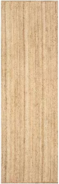 Photo 1 of Rigo Chunky Loop Natural Jute Tan 3 ft. x 6 ft. Runner Rug
