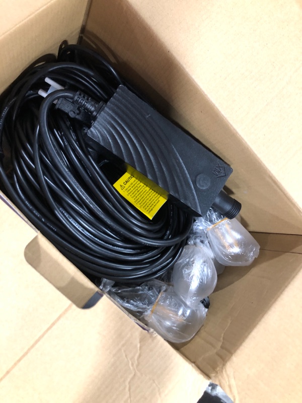 Photo 1 of XMCOSY+ Outdoor String Lights, 98Ft Smart Patio Lights Waterproof, WiFi Control, Work with Alexa, Dimmable Edison LED String Lights for Outside Yard