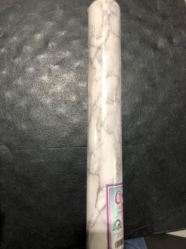 Photo 2 of Craftopia Self Adhesive Vinyl Marble Countertop Peel and Stick Waterproof | Drawer Liner Roll ?89" x 16"| Wallpaper That can be Used as a Kitchen Wall Art, Countertop Paper