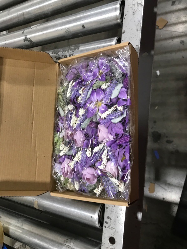 Photo 1 of 12 Pcs Purple Wrist Corsage and Boutonniere Set for Groom Groomsmen Bride Bridesmaids Wedding Party Prom Suit Artificial Peony Flowers Decor for Women Men Homecoming Ceremony Anniversary Formal Party